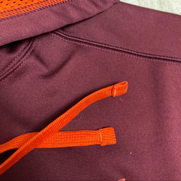 VT Virginia Tech sweatshirt Nike medium maroon and orange - Picture 7 of 12